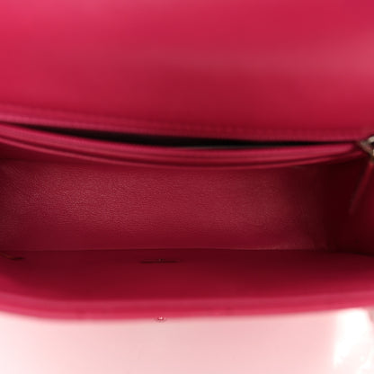Chanel Lambskin Quilted Mini Rectangular Flap Fuchsia 5 of 10