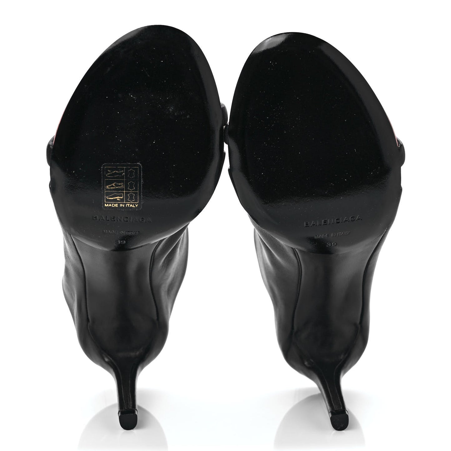 Lambskin Bi-Color Open Toe Glove Sandal 39 Ink Pink