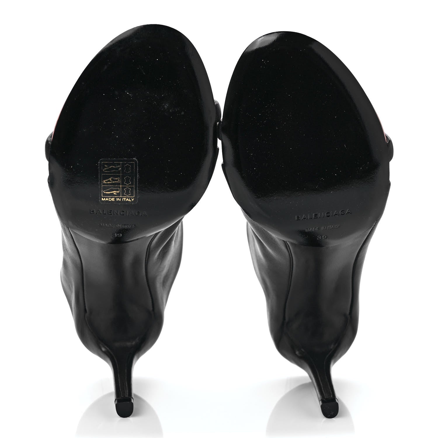 Balenciaga Lambskin Bi-Color Open Toe Glove Sandal 39 Ink Pink 5 of 8