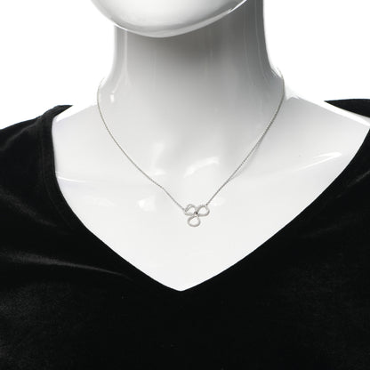 Tiffany Platinum Diamond Small Paper Flowers Pendant Necklace 2 of 6