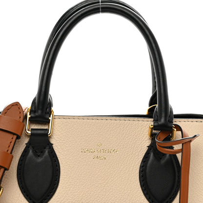 Louis Vuitton Calfskin Monogram Fold Tote PM Cream Khaki Black 5 of 13