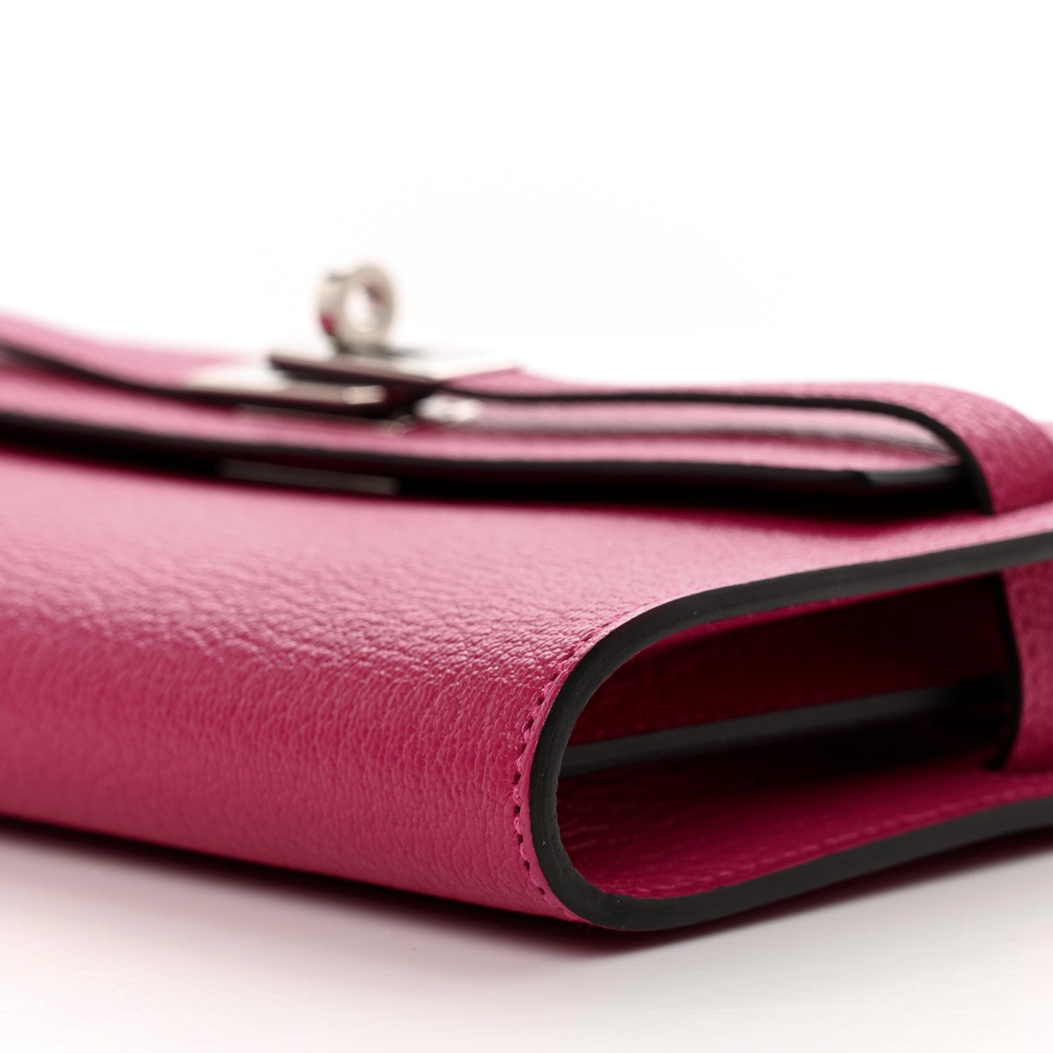Hermes Chevre Mysore Kelly Wallet To Go Rose Mexico 9 of 9