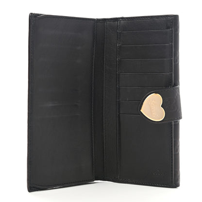 Gucci Guccissima Heart Continental Wallet Black 5 of 9