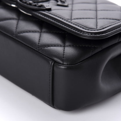 Chanel Lambskin Quilted Small CC Filigree Flap Black 7 of 13