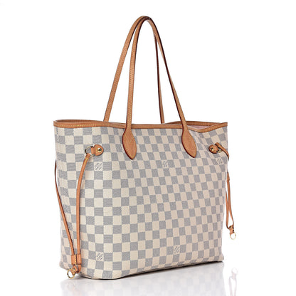 Louis Vuitton Damier Azur Neo Neverfull MM Rose Ballerine 3 of 19
