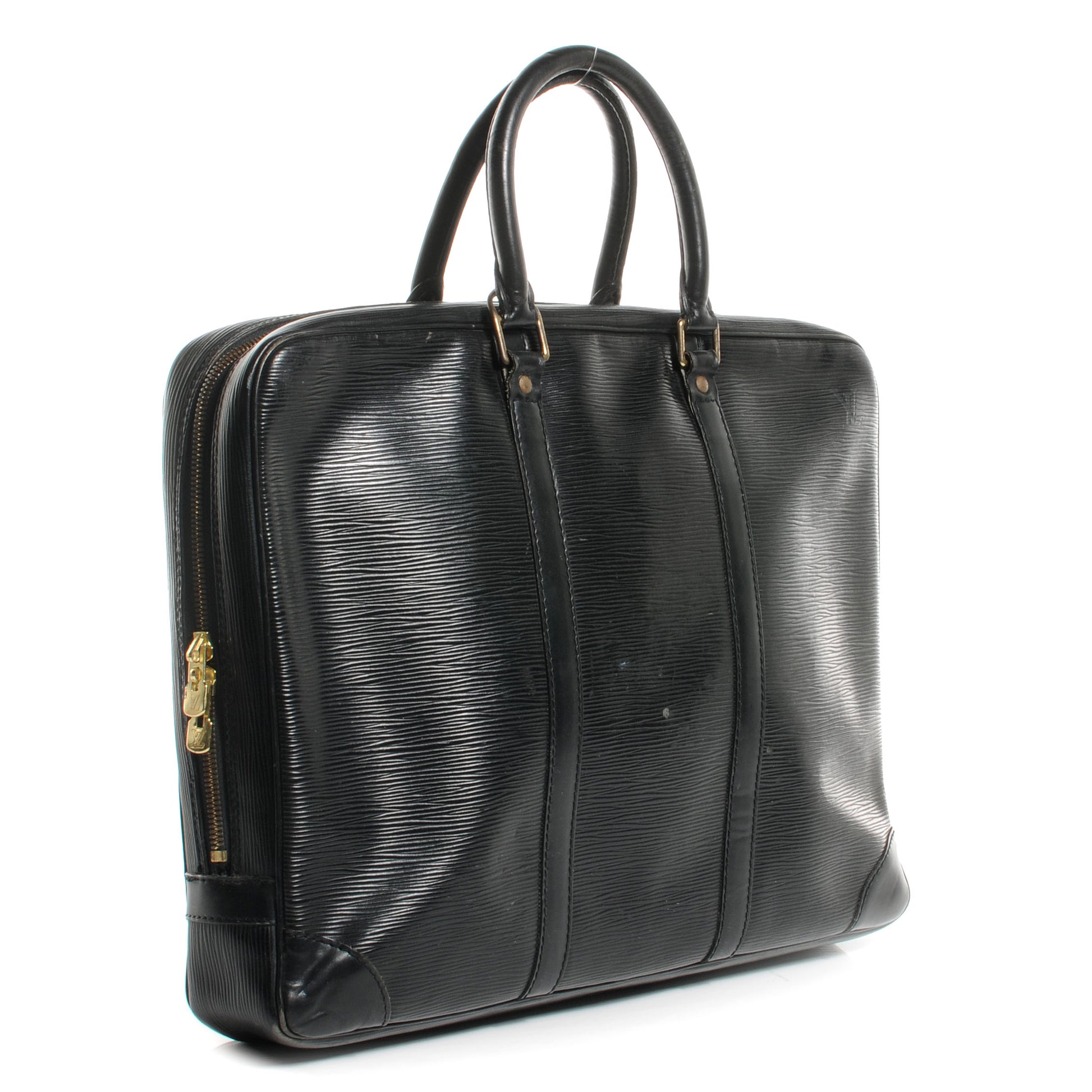 Louis Vuitton Epi Porte-Documents Voyage Briefcase Black 3 of 7