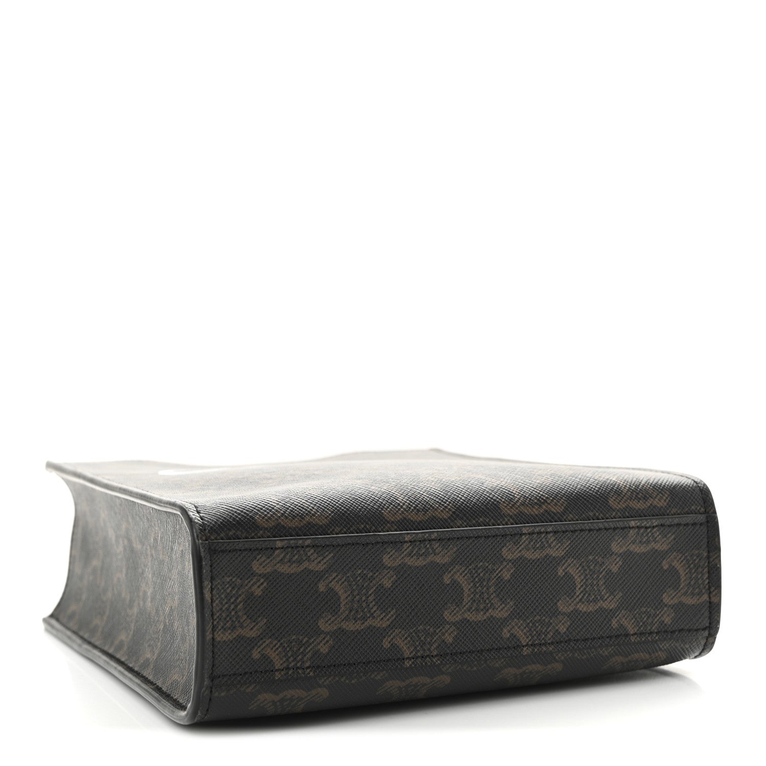 Celine Triomphe Canvas Calfskin Mini Vertical Cabas Tan 4 of 8