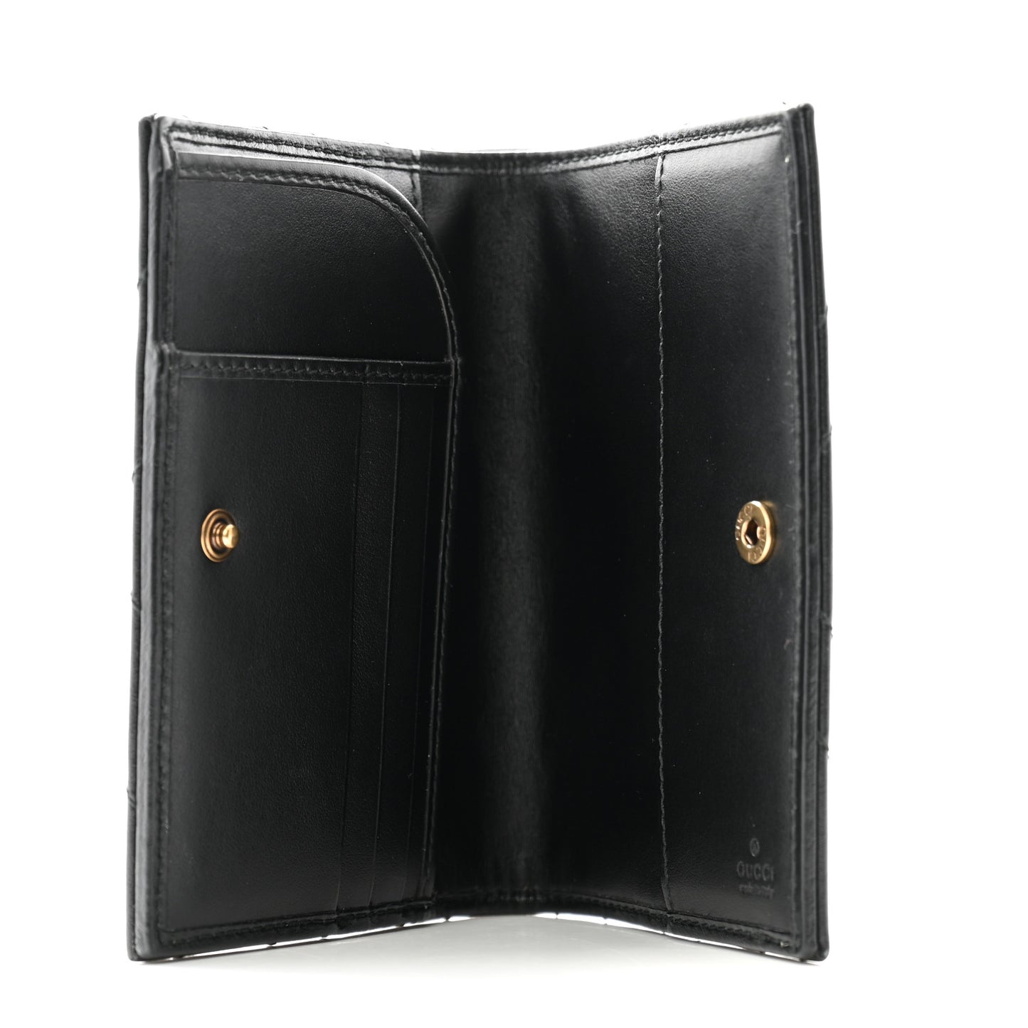 Calfskin Matelasse GG Marmont Passport Case Black