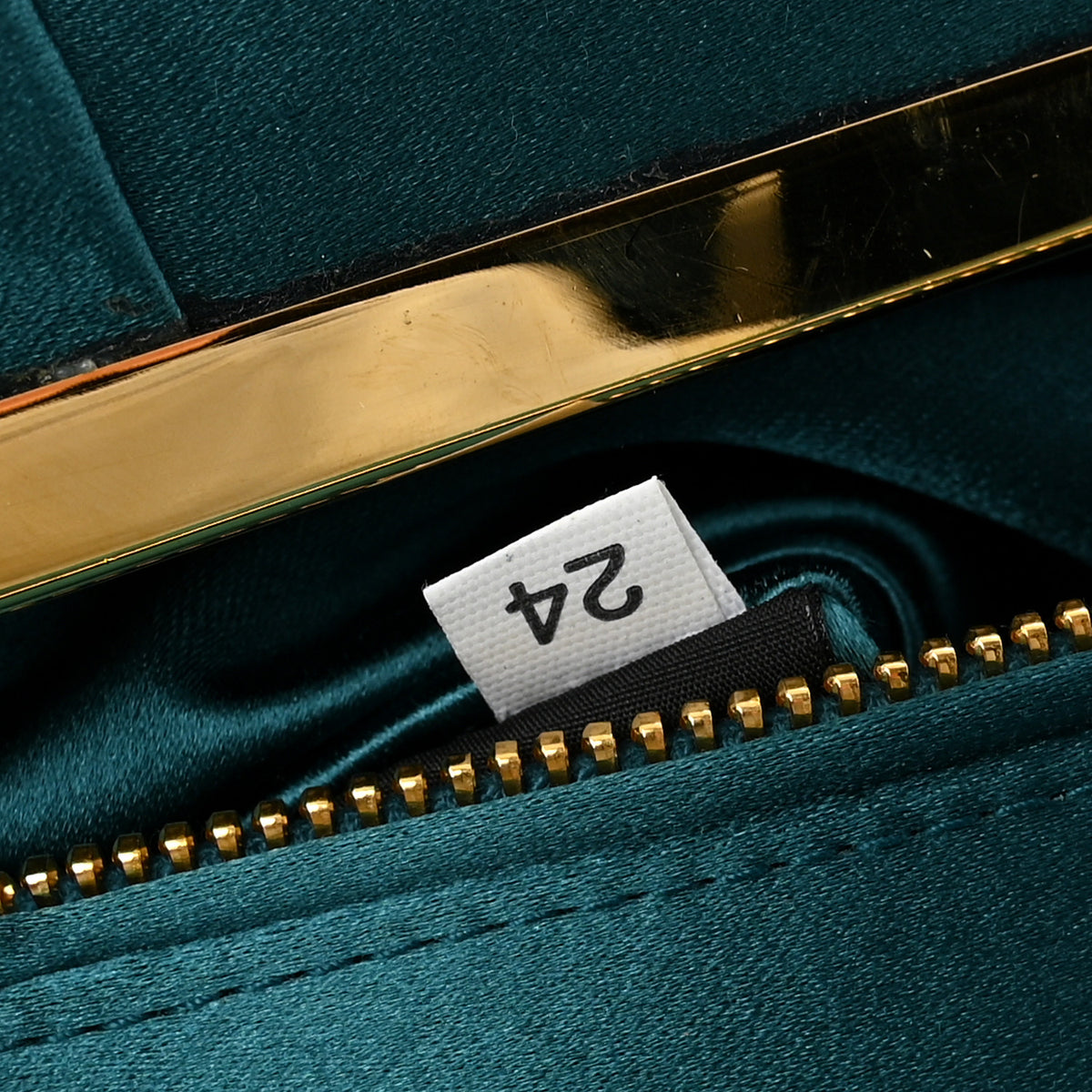 Satin Pleated Clutch Turchese