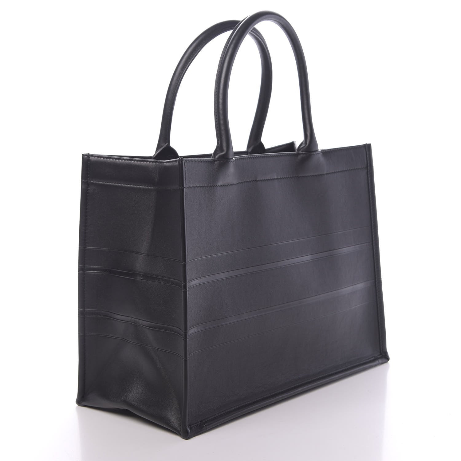 Christian Dior Calfskin Embossed Medium Book Tote Black 3 of 11