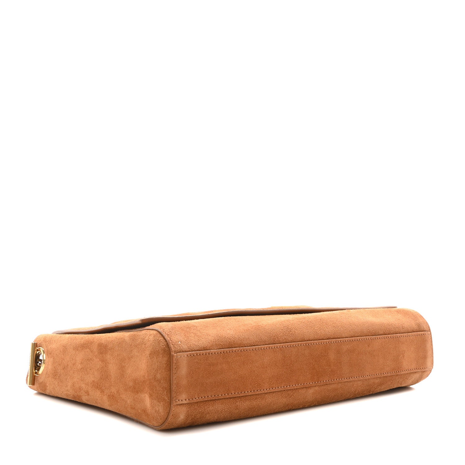Saint Laurent Smooth Calfskin Suede Medium Reversible Monogram Kate Satchel Light Ochre 4 of 16