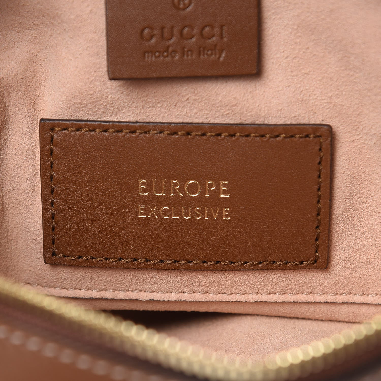 Gucci GG Supreme Monogram Bee Embroidered Mini Chain Shoulder Bag Beige Tuscany 8 of 11
