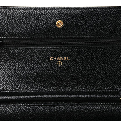 Chanel Caviar Quilted Wallet On Chain WOC Black 5 of 11