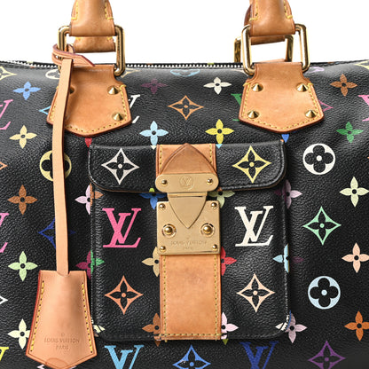 Louis Vuitton Monogram Multicolor Speedy 30 Black 7 of 9