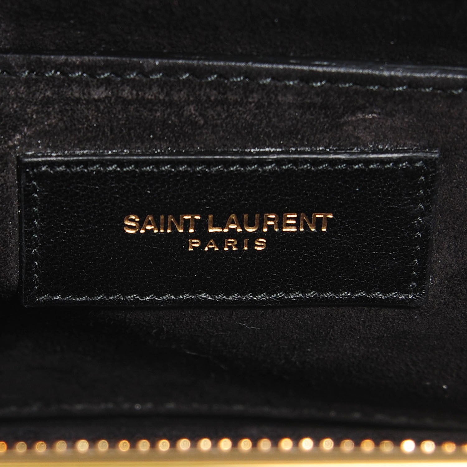 Saint Laurent Metallic Calfskin Lutetia Clutch Gunmetal 6 of 8