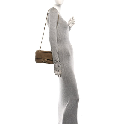 Chanel Suede Calfskin Souplissimo Maxi Flap Dark Beige 2 of 10