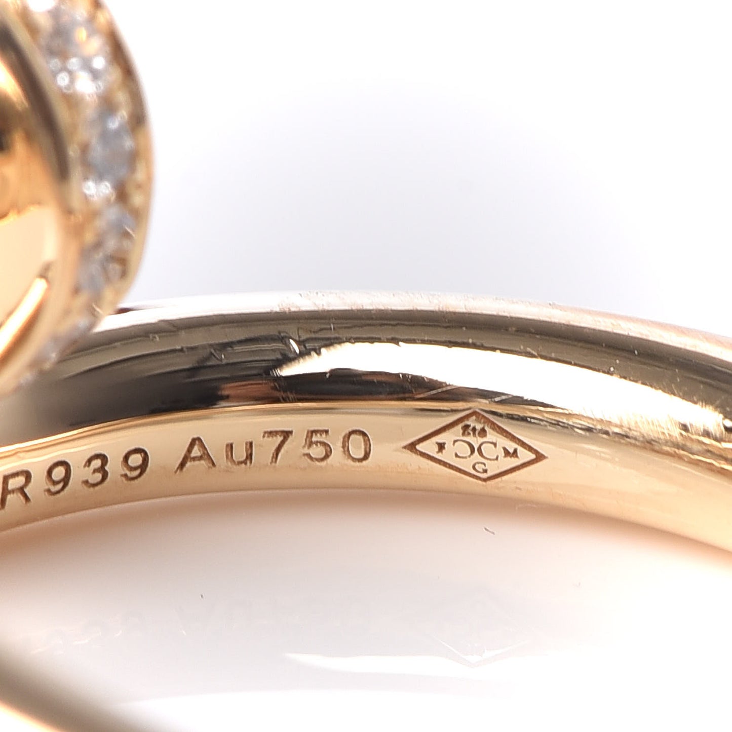 18K Yellow Gold Diamond Juste Un Clou Ring 47 4