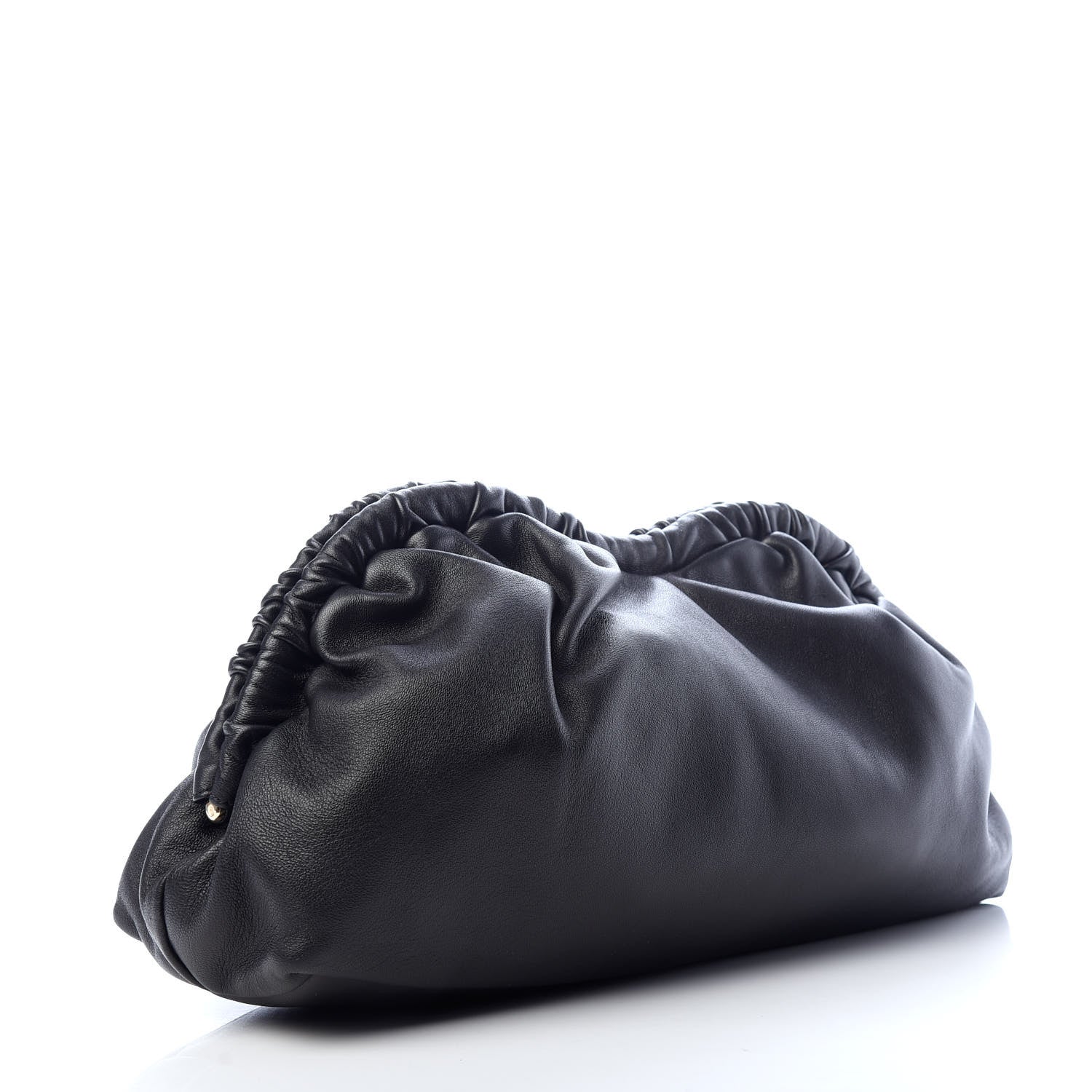 Mansur Gavriel Lambskin Cloud Clutch Black Flamma 3 of 9