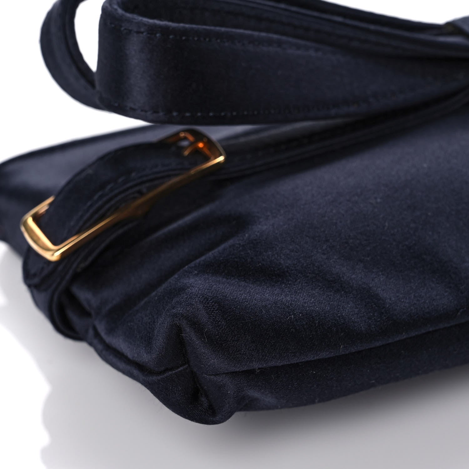 Valentino Garavani Satin Bow Clutch Blue 8 of 9