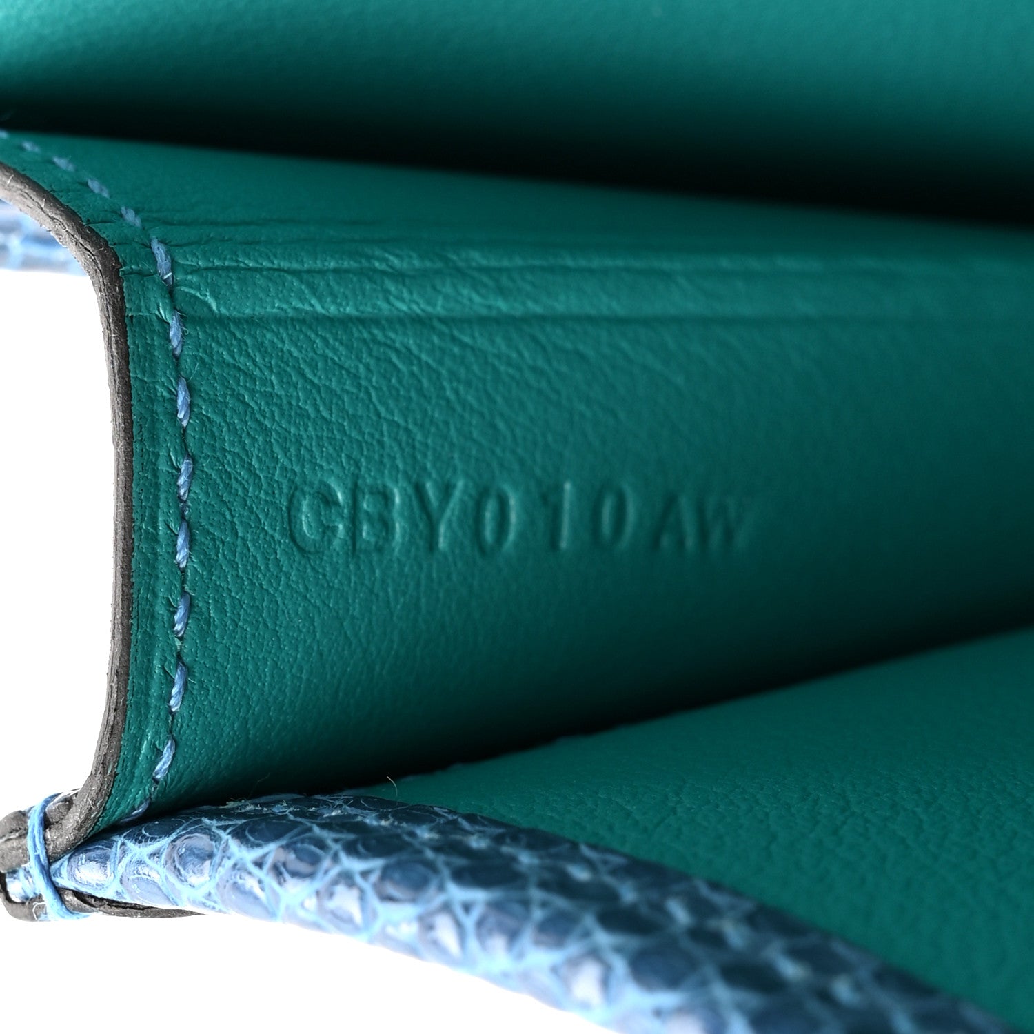 Hermes Swift Lizard Jige Elan Touch 29 Clutch Bleu Paon Mykonos