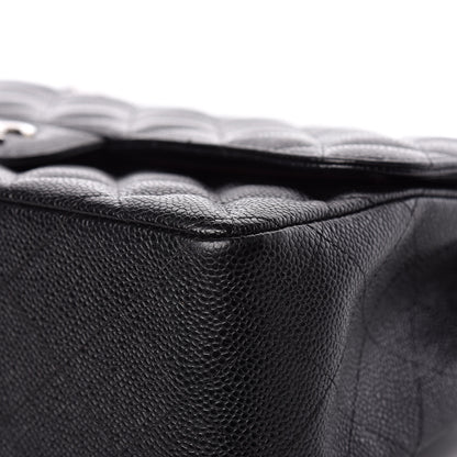 Chanel Caviar Quilted Jumbo Double Flap Black 15 of 18