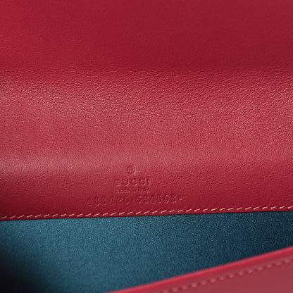 Gucci Velvet Matelasse Love Embroidered GG Marmont Mini Bag Light Raspberry Rose 6 of 9