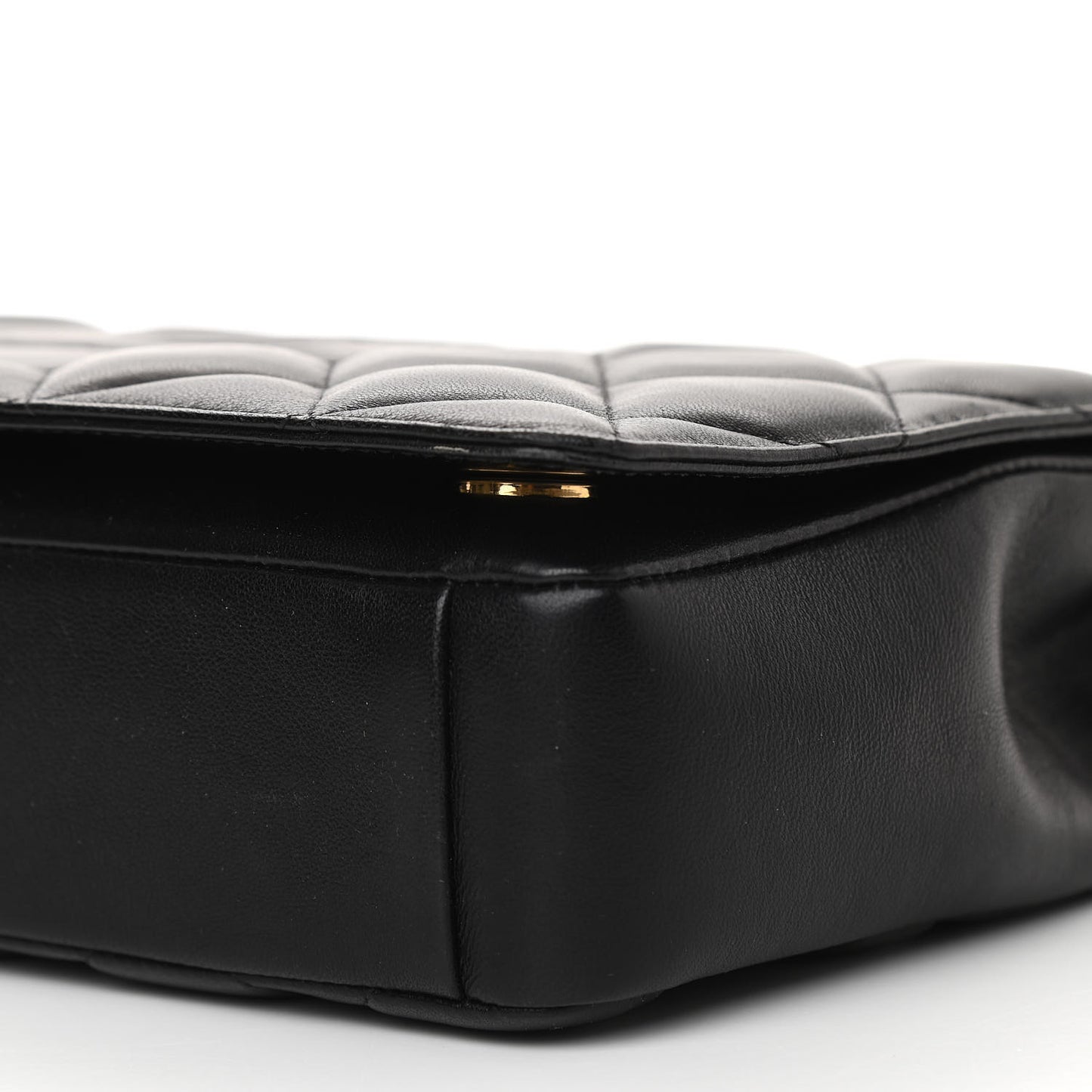 Lambskin Quilted Medium Diamond CC Flap Black