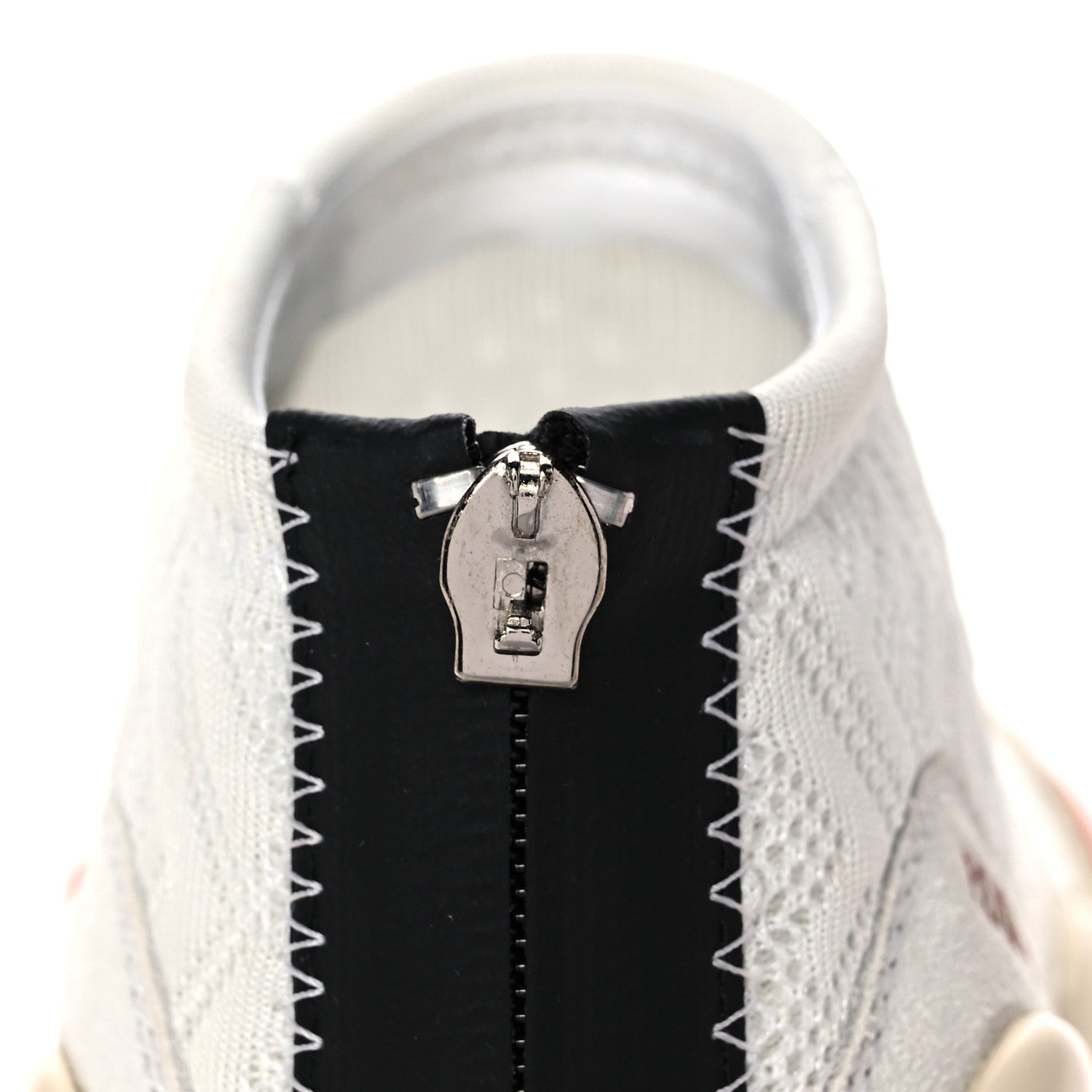 Fendi Technical 3D Mesh Womens FFluid Zip Up Sneakers 37 White Latte Ruggine 8 of 10