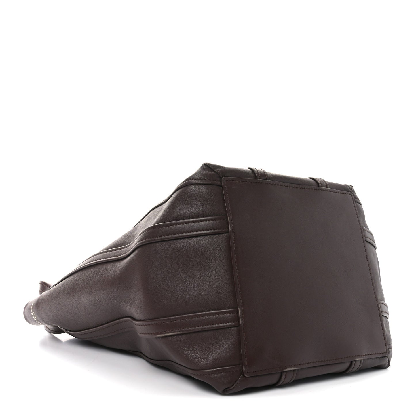 Calfskin Large Laundry Cabas Tote Marron Chocolate