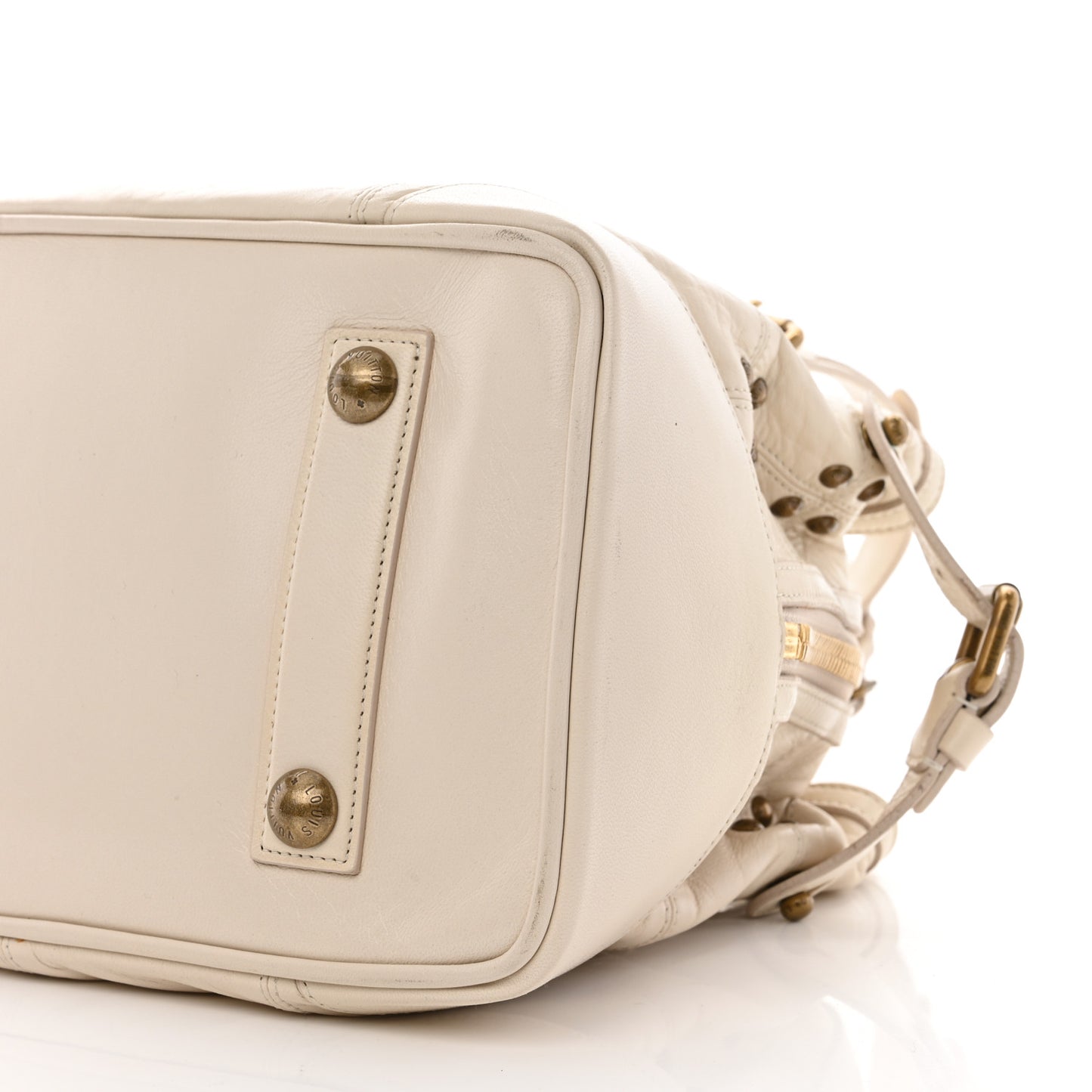 Lambskin Riveting White