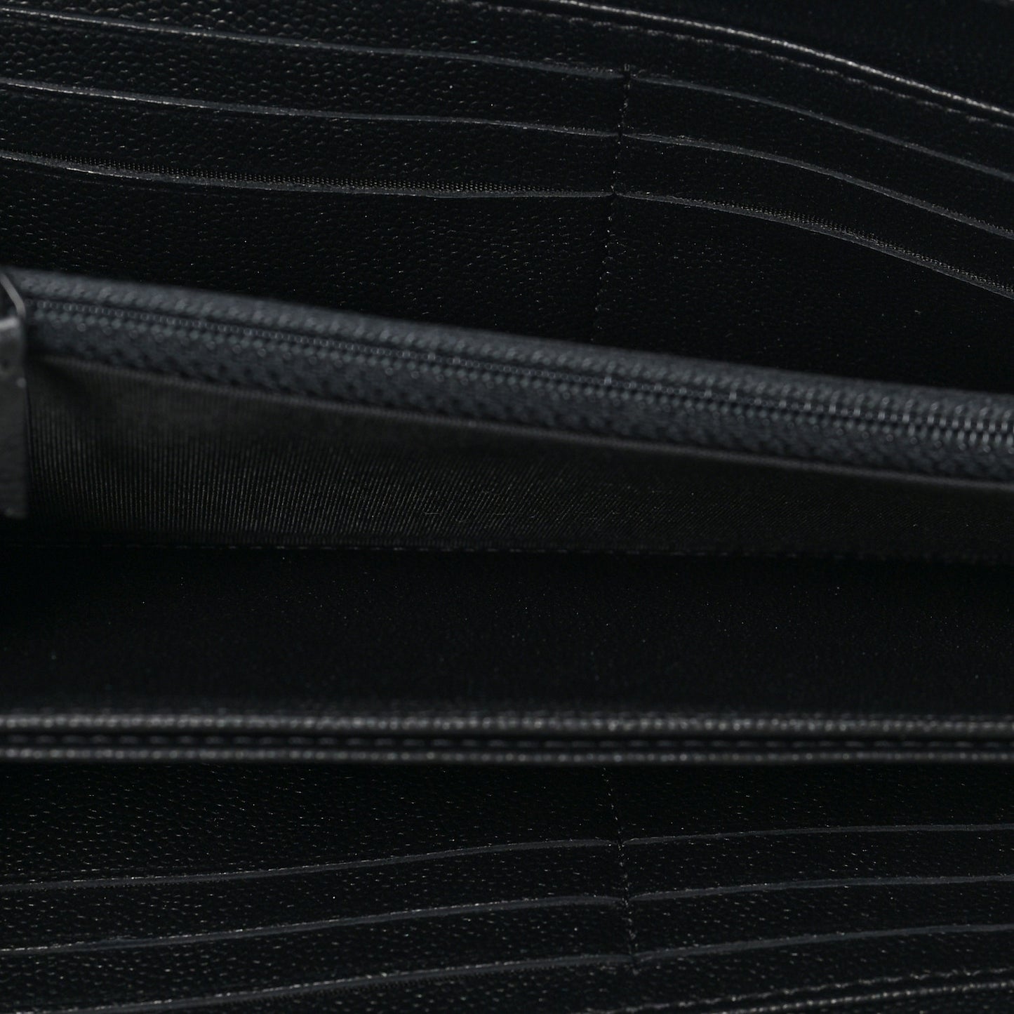 Caviar Quilted Boy Zip Around Organizer Wallet So Black