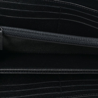 Chanel Caviar Quilted Boy Zip Around Organizer Wallet So Black 5 of 7