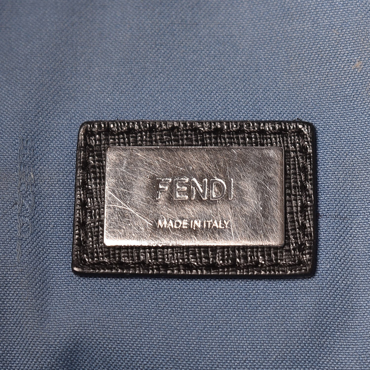 Fendi Vitello Elite Cuoio Monster Buggies Medium Roll Tote Black Multicolor Blue Cobalto 6 of 13