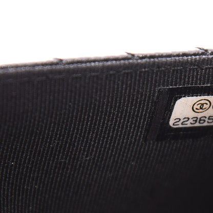Chanel Caviar Chevron Quilted Wallet On Chain WOC Black 9 of 11
