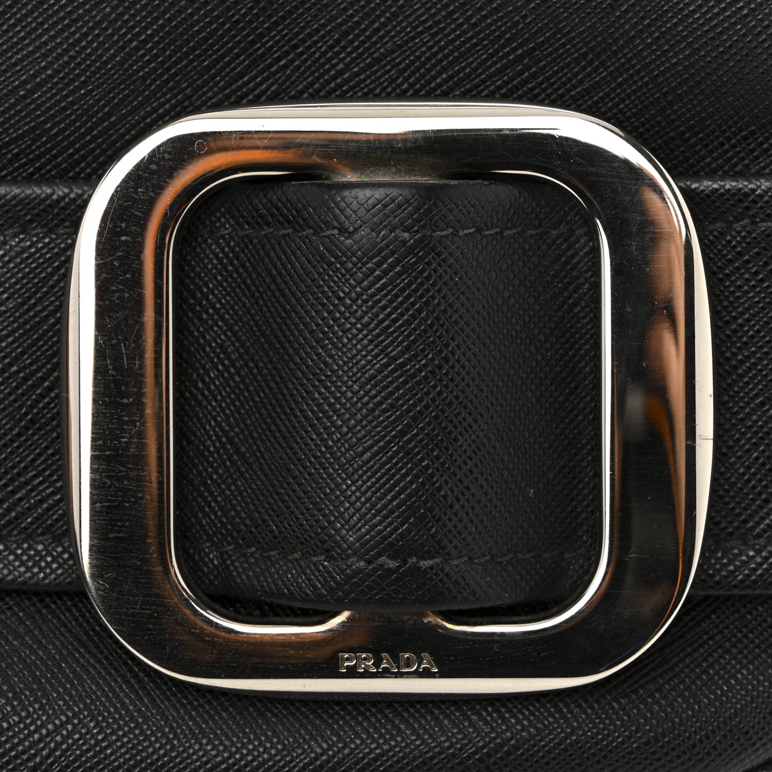 Prada Saffiano Buckle Camera Bag Black 11 of 16