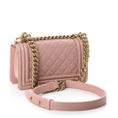 Chanel Caviar Quilted Small Boy Flap Light Pink 3 of 10