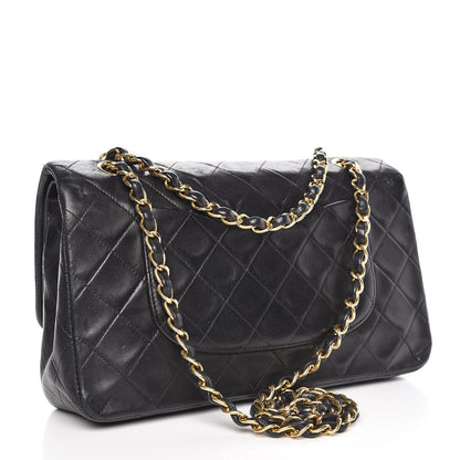 Chanel Lambskin Quilted Medium Double Flap Black 5 of 20