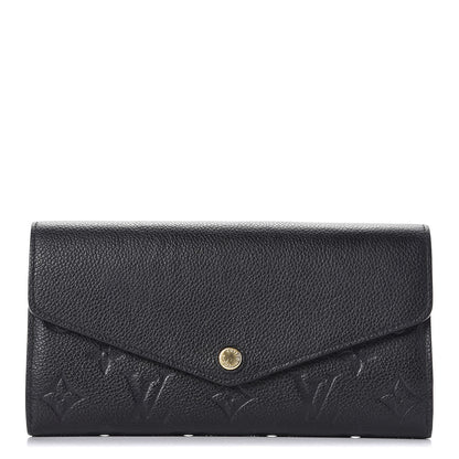 Louis Vuitton Empreinte Sarah Wallet NM Black 1 of 9