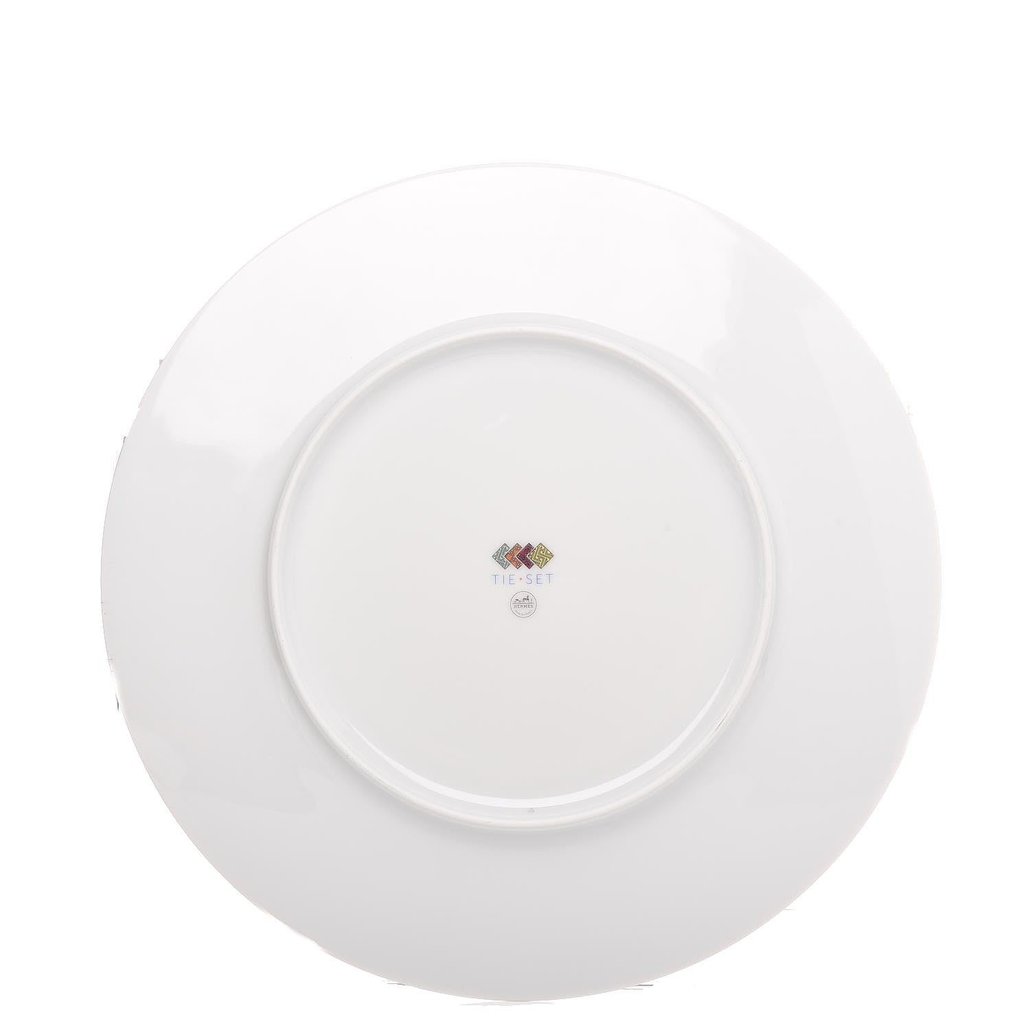 Hermes Porcelain Tie Dinner Plate Set of 2 3 of 5