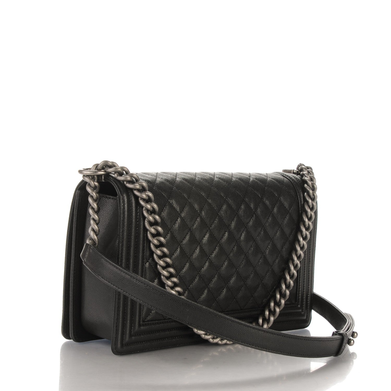 Chanel Caviar Quilted New Medium Boy Flap Black 3 of 7