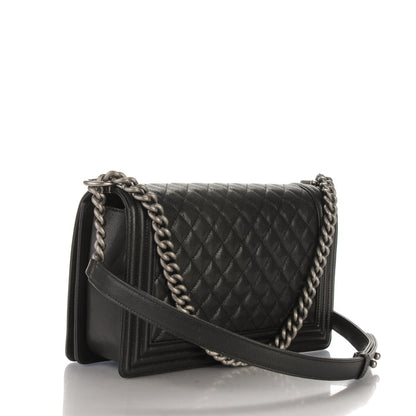 Chanel Caviar Quilted New Medium Boy Flap Black 3 of 7
