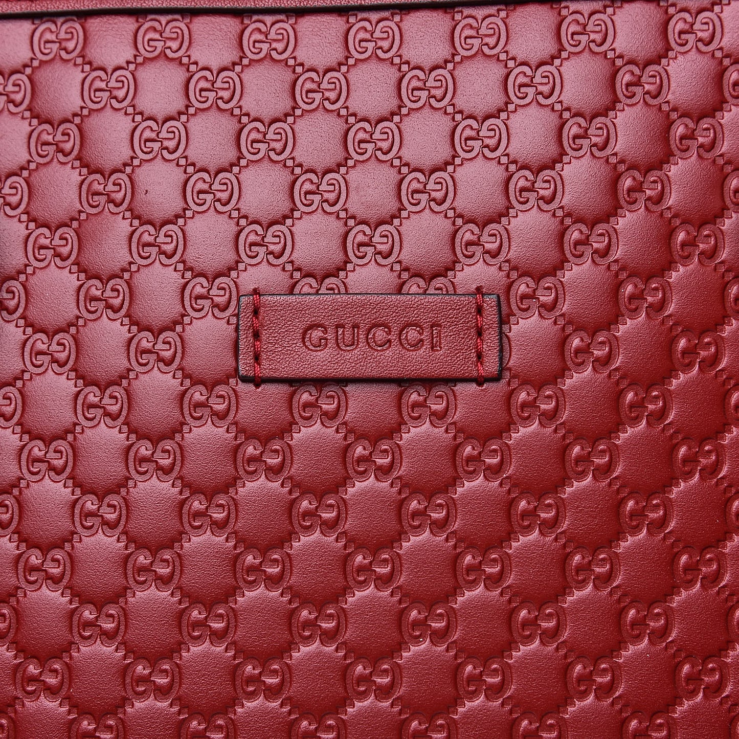 Microguccissima Medium Dome Bag Red