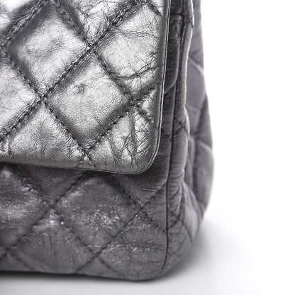 Chanel Metallic Aged Calfskin Quilted 2.55 Reissue 227 Flap Dark Silver 11 of 20