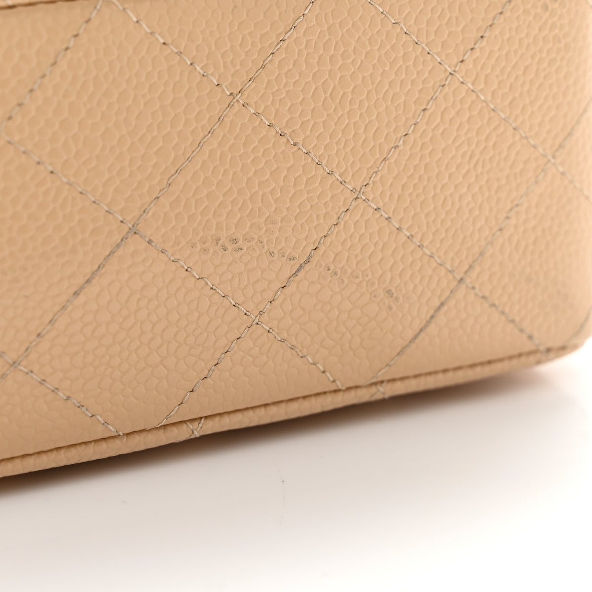 Chanel Caviar Quilted Medium Double Flap Beige 12 of 12