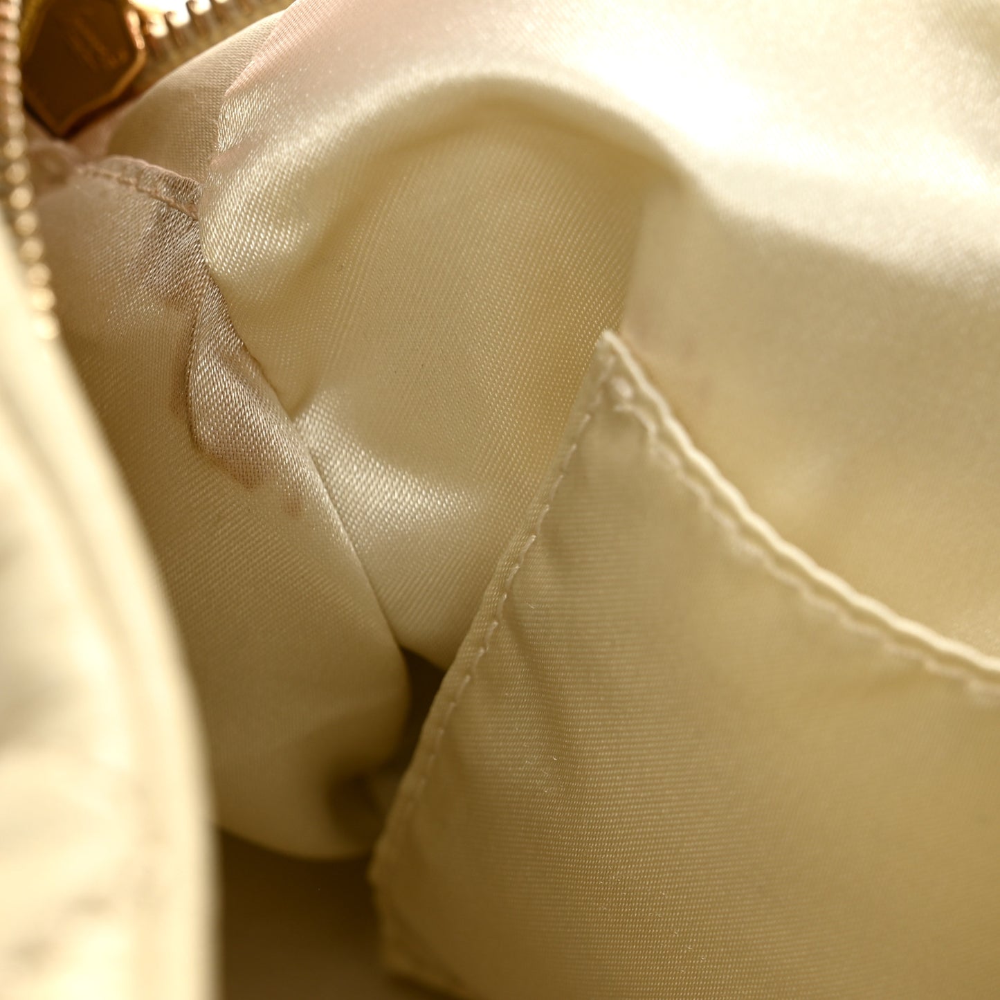 Distressed Lambskin Lady Braid Bowler Ivory