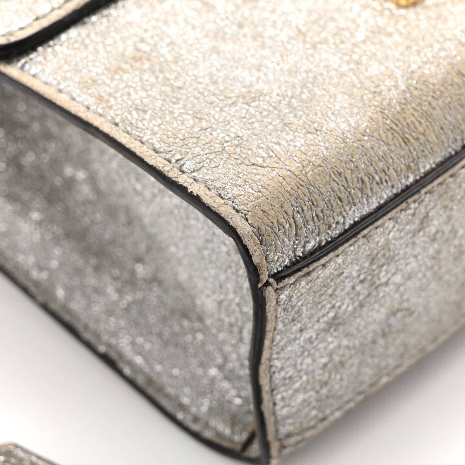 Gucci Galassia Small Padlock Shoulder Bag Platino 14 of 15