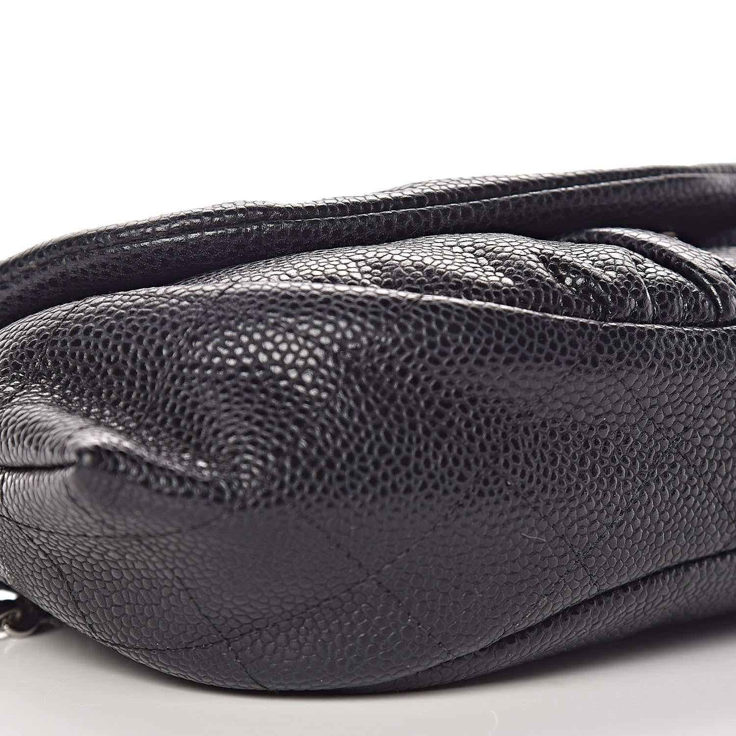 Chanel Caviar Half Moon Wallet On Chain WOC Black 10 of 13