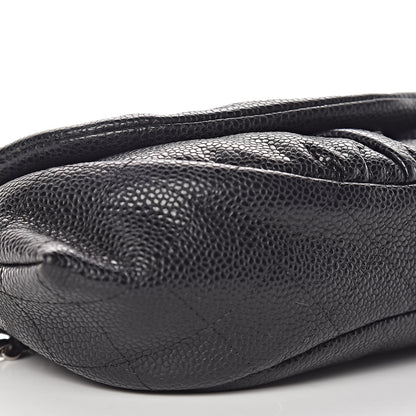 Chanel Caviar Half Moon Wallet On Chain WOC Black 10 of 13