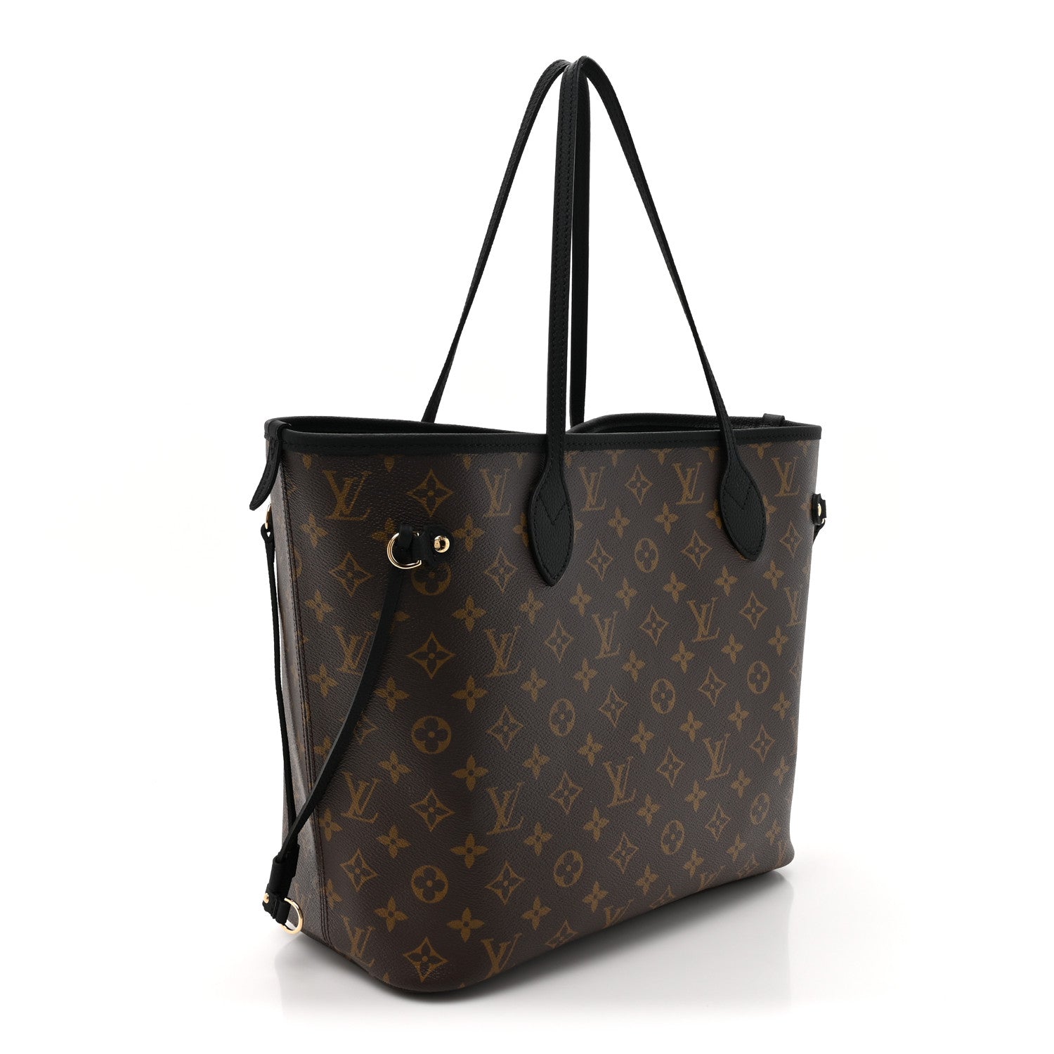 Louis Vuitton Monogram Calfskin Neo Neverfull Inside Out MM Black 5 of 16
