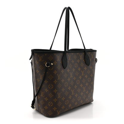 Louis Vuitton Monogram Calfskin Neo Neverfull Inside Out MM Black 5 of 16
